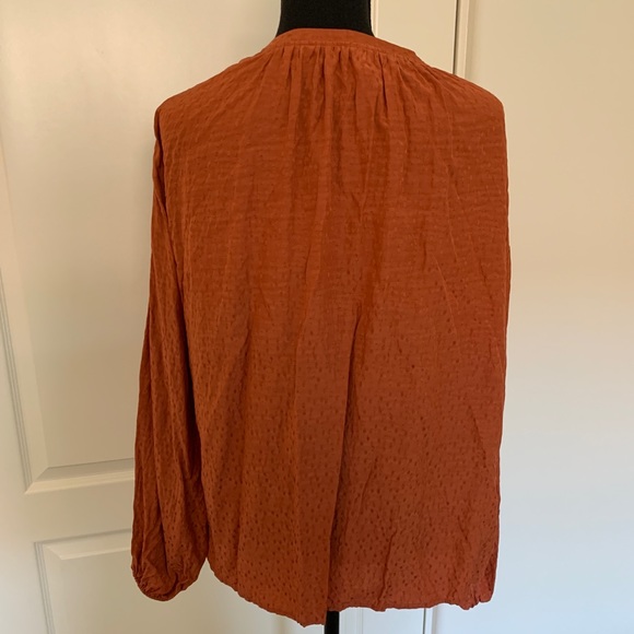 Cute Burnt Orange Long Sleeve Top - Picture 5 of 8